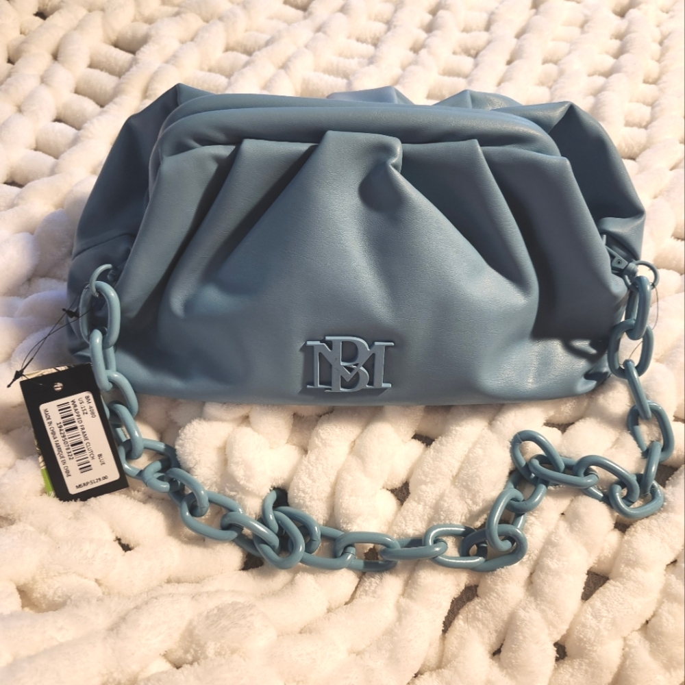 Nwt Badgley Mischka Wrapped Frame Clutch